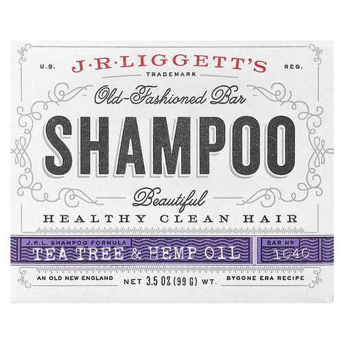 <img alt="J.R. Liggetts, Old Fashioned Shampoo Bar, Tea Tree & Hemp Oil, 3.5 oz (99 g)" title="J.R. Liggetts, Old Fashioned Shampoo Bar, Tea Tree & Hemp Oil, 3.5 oz (99 g),049056102047"