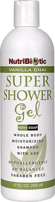 3 PACK of NutriBiotic Super Shower Gel Vanilla Chai -- 12 fl oz