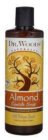 3 PACK of Dr. Woods Pure Castile Soap Almond with Fair Trade Shea Butter -- 16 fl oz