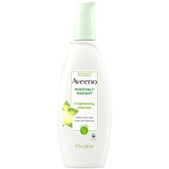 3 PACK of Aveeno Positively Radiant Brightening Cleanser with Moisture-Rich Soy Extract -- 6.7 fl oz