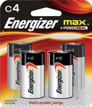 3 PACK of Energizer Max plus Power Seal C Alkaline Batteries -- 4 Pack