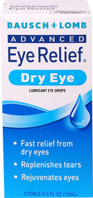3 PACK of Bausch & Lomb Advanced Eye Relief Dry Eye Lubricant Eye Drops -- 0.5 fl oz