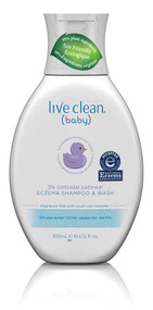 3 PACK of Live Clean Baby Eczema Shampoo & Wash -- 10 fl oz