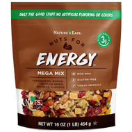 3 PACK of Natures Eats Nuts for Energy Mega Trail Mix -- 16 oz