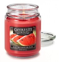 3 PACK of Candle Lite Juicy Watermelon Slice Candle -- 18 oz