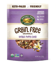 3 PACK of Natures Path Grain Free Granola Vanilla Poppy Seed -- 8 oz