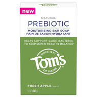 3 PACK of Toms of Maine Prebiotic Moisturizing Bar Soap Fresh Apple -- 5 oz