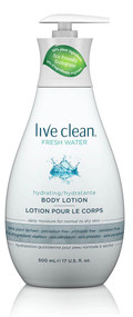3 PACK of Live Clean Hydrating Body Lotion Fresh Water -- 17 fl oz