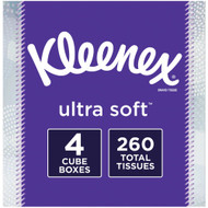 3 PACK of Kleenex Ultra Soft Facial Tissues -- 4 Pack