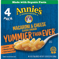 3 PACK of Annies Homegrown Macaroni & Cheese Classic Cheddar -- 4 Pack