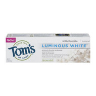 3 PACK of Toms of Maine Luminous White Anticavity Toothpaste Spearmint -- 4.7 oz