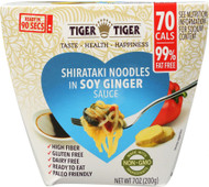 3 PACK of Tiger Tiger Shirataki Noodles in Sauce Soy Ginger -- 7 oz