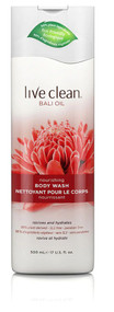 3 PACK of Live Clean Nourishing Body Wash Bali Oil -- 17 fl oz