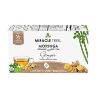 3 PACK of Miracle Tree Organic Moringa Tea Ginger -- 25 Tea Bags
