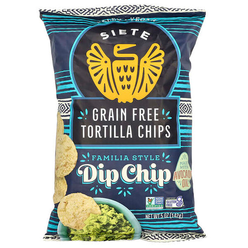 <img alt="Siete, Grain Free Tortilla Chips, Dip Chip, 5 oz (142 g)" title="Siete, Grain Free Tortilla Chips, Dip Chip, 5 oz (142 g),851769007720"