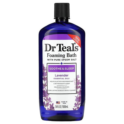 <img alt="Dr. Teals, Foaming Bath With Pure Epsom Salt,  Lavender, 34 fl oz (1,000 ml)" title="Dr. Teals, Foaming Bath With Pure Epsom Salt,  Lavender, 34 fl oz (1,000 ml),811068011002"