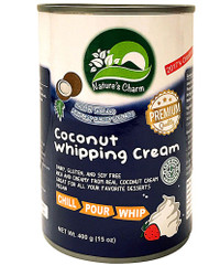 3 PACK of Natures Charm Coconut Whipping Cream -- 15 oz