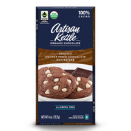 3 PACK of Artisan Kettle Organic Unsweetened Chocolate Baking Bar -- 4 oz