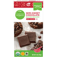 3 PACK of Simple Truth Organic Chocolate Baking Squares Semi Sweet Chocolate -- 4 oz