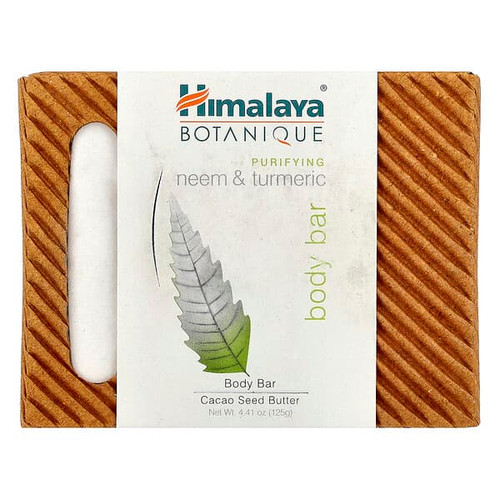 <img alt="Himalaya, Botanique, Purifying Neem & Turmeric Body Bar, 4.41 oz (125 g)" title="Himalaya, Botanique, Purifying Neem & Turmeric Body Bar, 4.41 oz (125 g),605069200127"