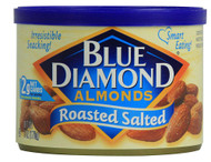 3 PACK of Blue Diamond Almonds Roasted Salted -- 6 oz