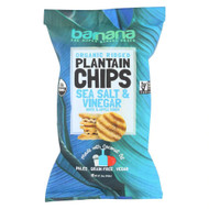 3 PACK of Barnana Organic Ridged Plantain Chips Salt & Vinegar -- 5 oz