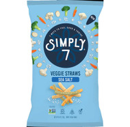 3 PACK of Simply 7 Veggie Straws Sea Salt -- 6 oz