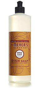 3 PACK of Mrs. Meyers Clean Day Liquid Dish Soap Apple Cider -- 16 fl oz