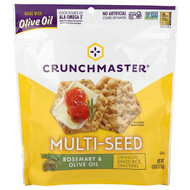 <img alt="Crunchmaster, Multi-Seed, Crunchy, Baked Rice Crackers, Rosemary & Olive Oil, 4 oz (113 g)" title="Crunchmaster, Multi-Seed, Crunchy, Baked Rice Crackers, Rosemary & Olive Oil, 4 oz (113 g),879890001967"