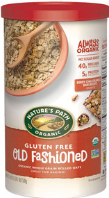 3 PACK of Natures Path Organic Old Fashioned Gluten Free Oats -- 18 oz
