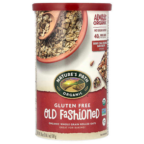 <img alt="Natures Path, Organic Whole Grain Rolled Oats, Gluten Free, Old Fashioned, 18 oz (510 g)" title="Natures Path, Organic Whole Grain Rolled Oats, Gluten Free, Old Fashioned, 18 oz (510 g),729906510016"