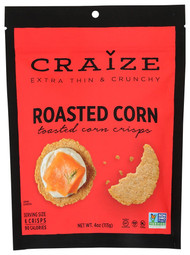 3 PACK of Craize Toasted Corn Crisps Roasted Corn -- 4 oz