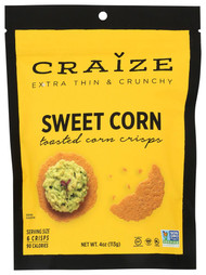 3 PACK of Craize Toasted Corn Crisps Sweet Corn -- 4 oz