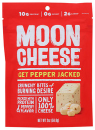 3 PACK of Moon Cheese Crunchy Cheese Snacks Gluten Free Pepper Jack -- 2 oz