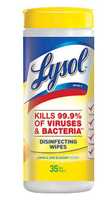 3 PACK of Lysol Citrus Scent Disinfecting Wipes -- 35 Wipes