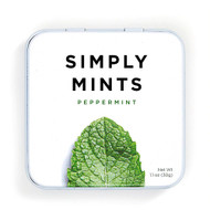 3 PACK of Simply Gum Natural Breath Mints Peppermint -- 30 Mints