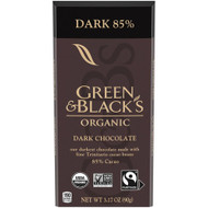 3 PACK of Green & Blacks Organic Dark Chocolate 85% -- 3.17 oz