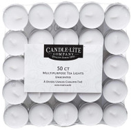 3 PACK of Candle Lite Multipurpose Tea Lights Unscented -- 50 Candles
