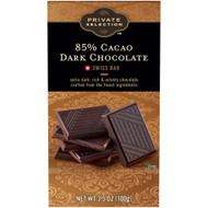 3 PACK of Private Selection Dark Chocolate Bar 85% Cacao -- 3.5 oz