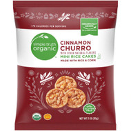 3 PACK of Simple Truth Organic Mini Rice Cakes Cinnamon Churro -- 3 oz