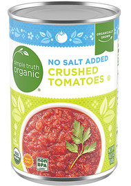 3 PACK of Simple Truth Organic Crushed Tomatoes No Salt Added -- 14.5 oz