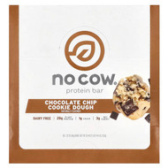 <img alt="No Cow, Protein Bar, Chocolate Chip Cookie Dough, 12 Bars, 2.12 oz (60 g) Each" title="No Cow, Protein Bar, Chocolate Chip Cookie Dough, 12 Bars, 2.12 oz (60 g) Each,852346005979"