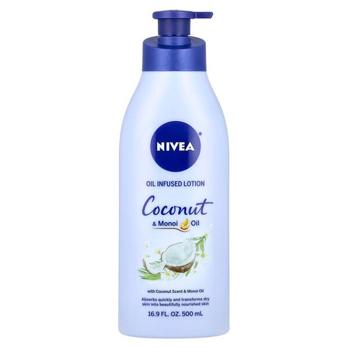 <img alt="Nivea, Oil Infused Lotion, Coconut & Monoi Oil, 16.9 fl oz (500 ml)" title="Nivea, Oil Infused Lotion, Coconut & Monoi Oil, 16.9 fl oz (500 ml),072140025328"