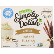 3 PACK OF Natural Simply Delish, Natural Instant Pudding, Vanilla, 1.7 oz (48 g)
