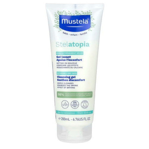 <img alt="Mustela, Stelatopia Cleansing Gel, Fragrance Free, 6.76 fl oz (200 ml)" title="Mustela, Stelatopia Cleansing Gel, Fragrance Free, 6.76 fl oz (200 ml),3504105033620"