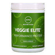 MRM, Veggie Elite Performance Protein, Vanilla Bean, 1.12 lb (510 g)