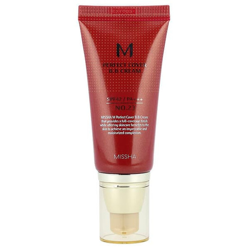 <img alt="Missha, M Perfect Cover B.B Cream, SPF 42 PA+++, No. 23 Natural Beige, 1.69 fl oz (50 ml)" title="Missha, M Perfect Cover B.B Cream, SPF 42 PA+++, No. 23 Natural Beige, 1.69 fl oz (50 ml),8806185793124"