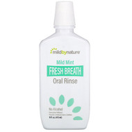 3 PACK OF Mild By Nature, Fresh Breath Oral Rinse, No Alcohol, Mild Mint, 16 fl oz (473 ml)