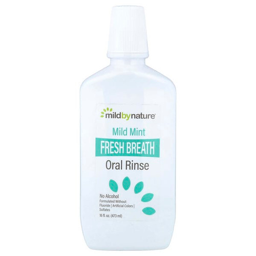 <img alt="Mild By Nature, Fresh Breath Oral Rinse, No Alcohol, Mild Mint, 16 fl oz (473 ml)" title="Mild By Nature, Fresh Breath Oral Rinse, No Alcohol, Mild Mint, 16 fl oz (473 ml),898220017591"