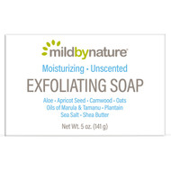3 PACK OF Mild By Nature, Exfoliating Bar Soap, with Marula & Tamanu Oils plus Shea Butter, Unscented, 5 oz (141 g)
